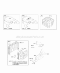 Exhaust System Diagram and Parts List for 20C414-0160-E1  Briggs and Stratton Engine